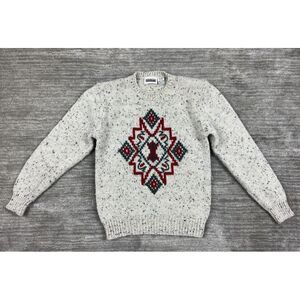 Vintage Country Suburbans Sweater Womens Small Beige‎ Acrylic Wool Blend